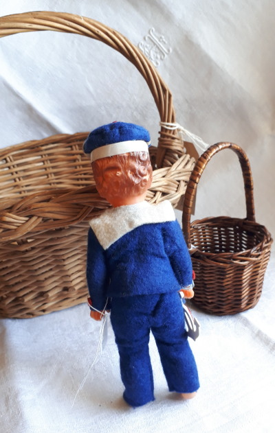 青い目のセーラーカップル ヴィンテージ人形　*　トイ　お人形　おもちゃ vintage