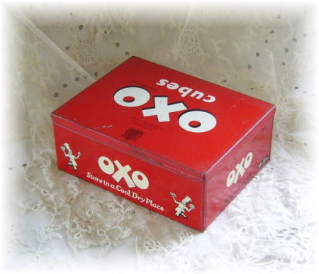 OXO 缶 イギリス アンティーク雑貨